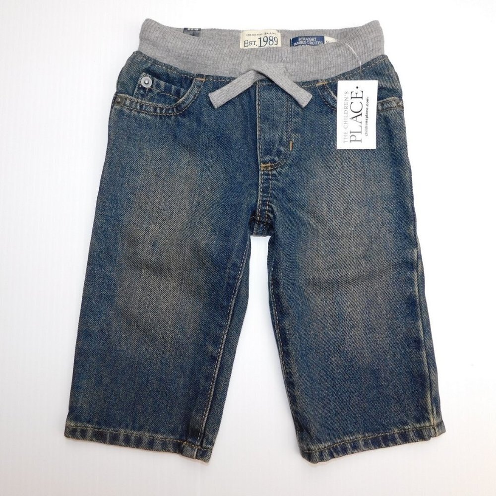Boys 9-12 Months Straight Aged stone Jeans NEW